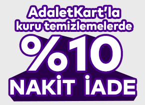 AdaletKart ile Kuru Temizleme Harcamalarında %10 Nakit İade!