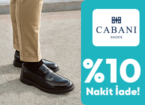 AdaletKartlılara Cabani Ayakkabı Harcamalarında %10 Nakit İade!