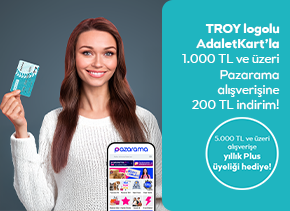AdaletKartlılara Pazarama’da 200 TL İndirim!