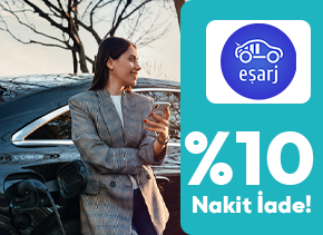 AdaletKartlılara Eşarj Harcamalarına %10 Nakit İade 