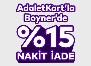AdaletKart ile Boyner Harcamalarında %15 Nakit İade!