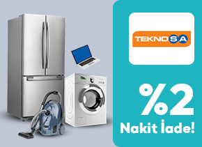 Adaletkart ile Teknosa Mağazalarından Yapacağınız Alışverişlerde %2 Nakit İade Fırsatı Sizi Bekliyor.
